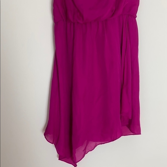 Haute Hippie silk draped asymmetrical dress - Picture 6 of 12
